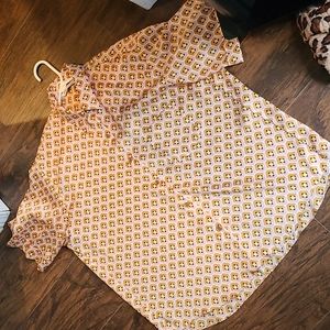 Zara silk button down